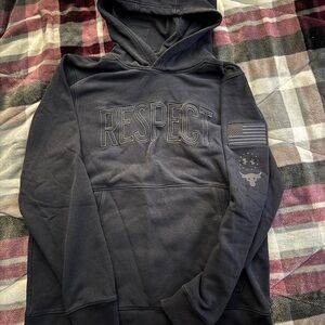 Under Armour Black 'RESPECT' Pullover Hoodie